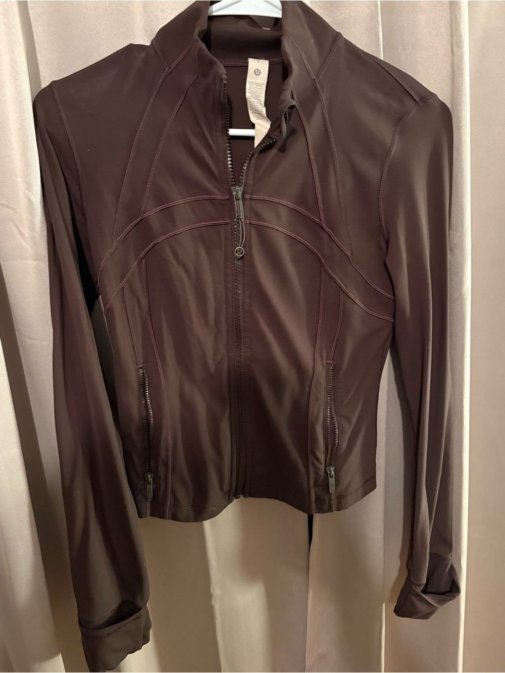 lululemon brown define cropped jacket size 6